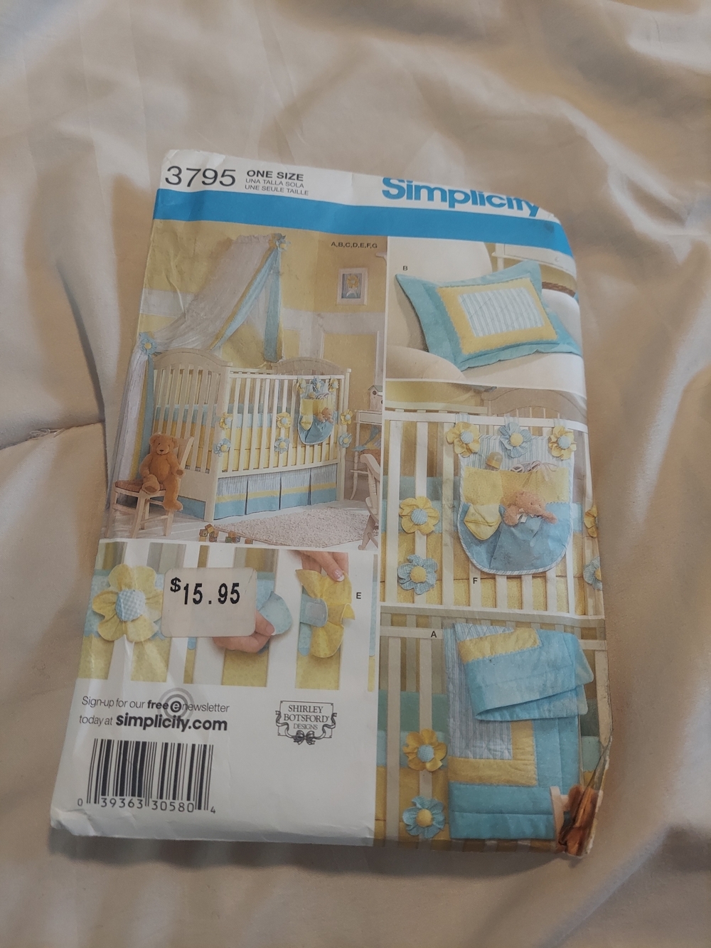 Simplicity sewing pattern #3795 designed by Shirley Botsford Designs.